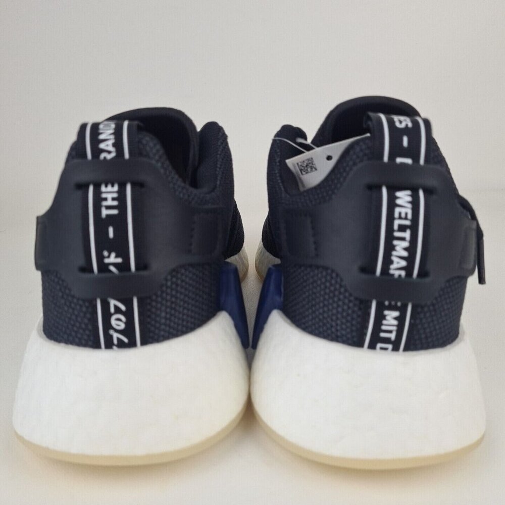 Adidas Women's NMD R2 Sports Sneakers Athletic Shoes Black Blue SZ 10.5 - Picture 4 of 10